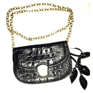 Allie Croc Leather Purse